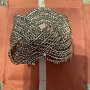 Silver cuff bracelet